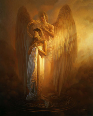 Angel  on Becrumspirit   Sacredhourii The Angel Art Of Christophe Vacher