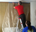 Joel, Tradesperson of the Year, doing what he does best - painting