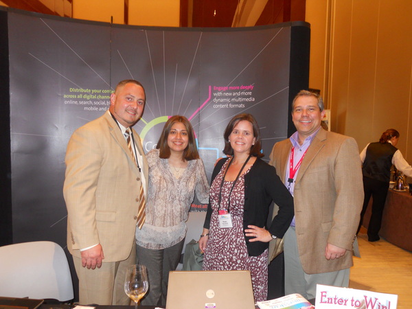 PR Newswires Multicultural Division and MultiVu Latino team from left to right: Yosmay Valdivia, Nadia Vizueta, Margarita Hernandez, and Manny Santos