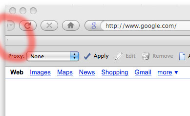 Firefox 3 bug on Mac cuts off back & forward buttons and blanks out my bookmark toolbar.