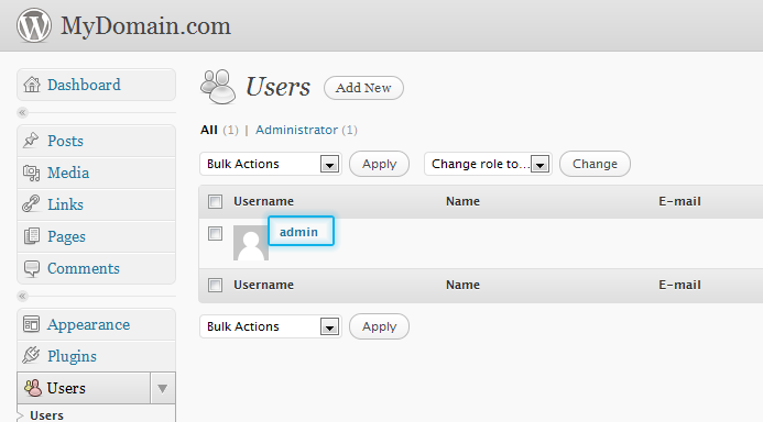 Select Admin