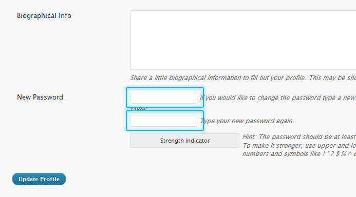 Set New Admin Password