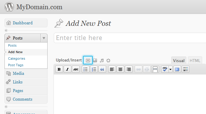 Select Upload/Insert Photo
