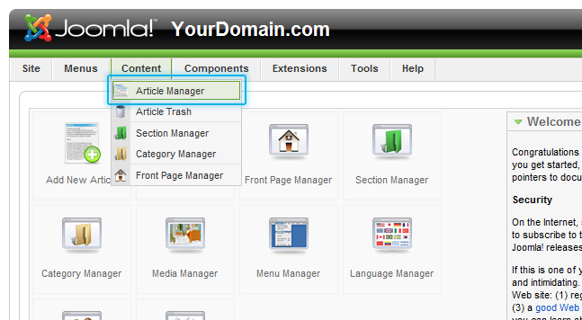 Select Article Manager